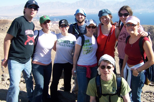 Hiking in the Negev in the south.